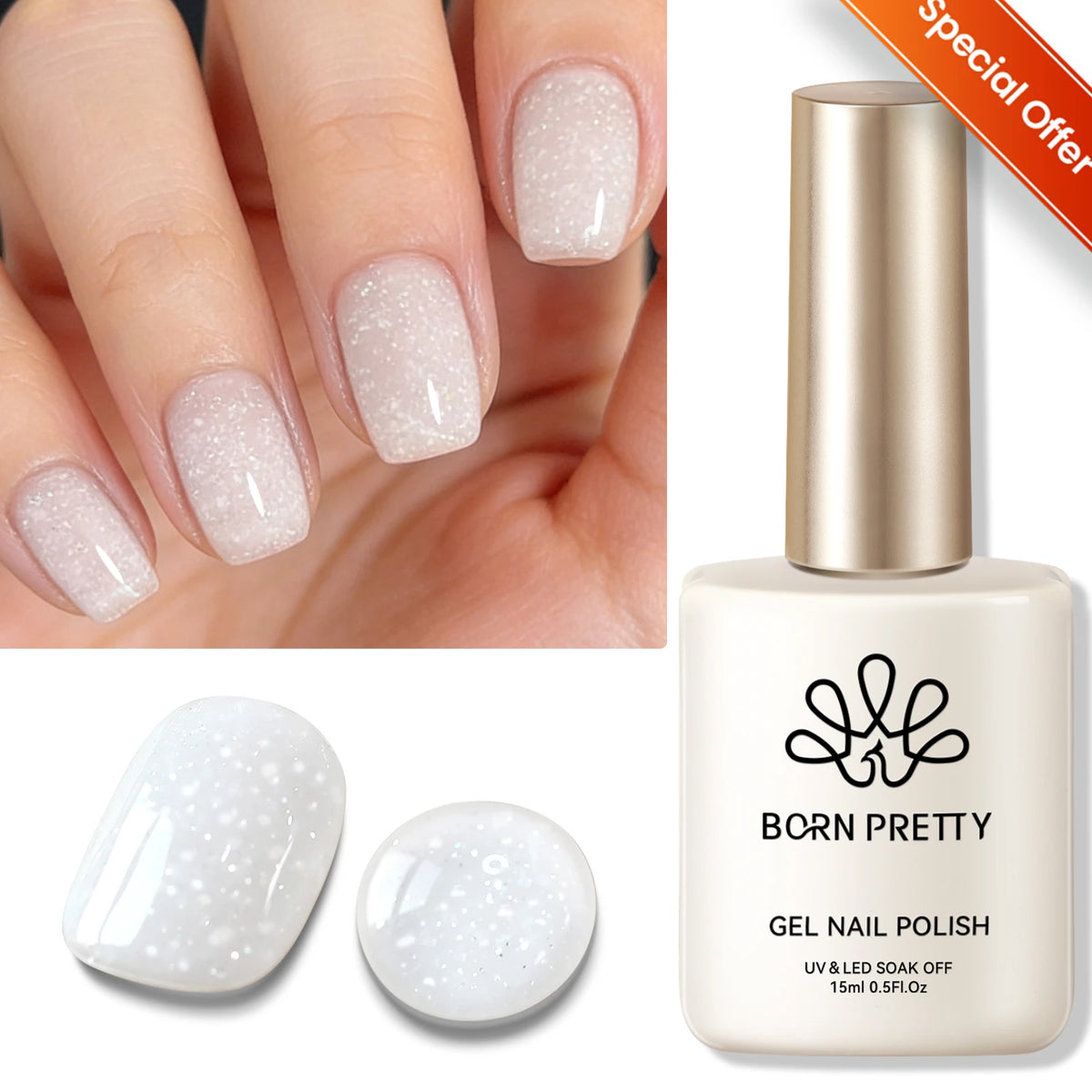 BORN PRETTY Nude Pink Red Gel Nail Polish Jelly Color Semi Permanent Soak Off UV LED Varnish Design 6/7/10/15ml Nail Supplies