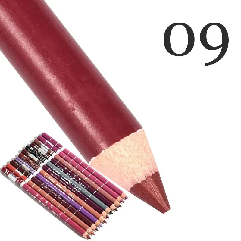 28Color Antifouling Lip Liner Professional Lipstick Pen Precise Waterproof Lip Outline Pencil Lip Makeup Lasting Eyeliner Creamy