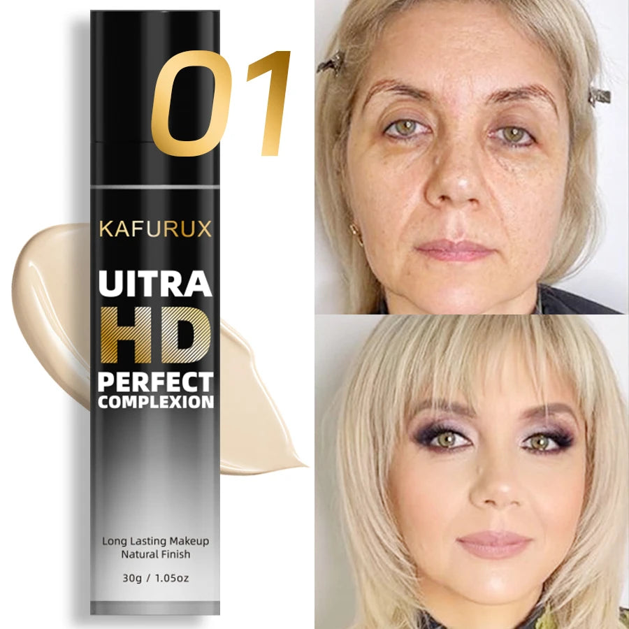8-Color Face Foundation Cream Oil-Control Matte Concealer Waterproof Liquid Full Coverage Nude Base Professional Makeup Products