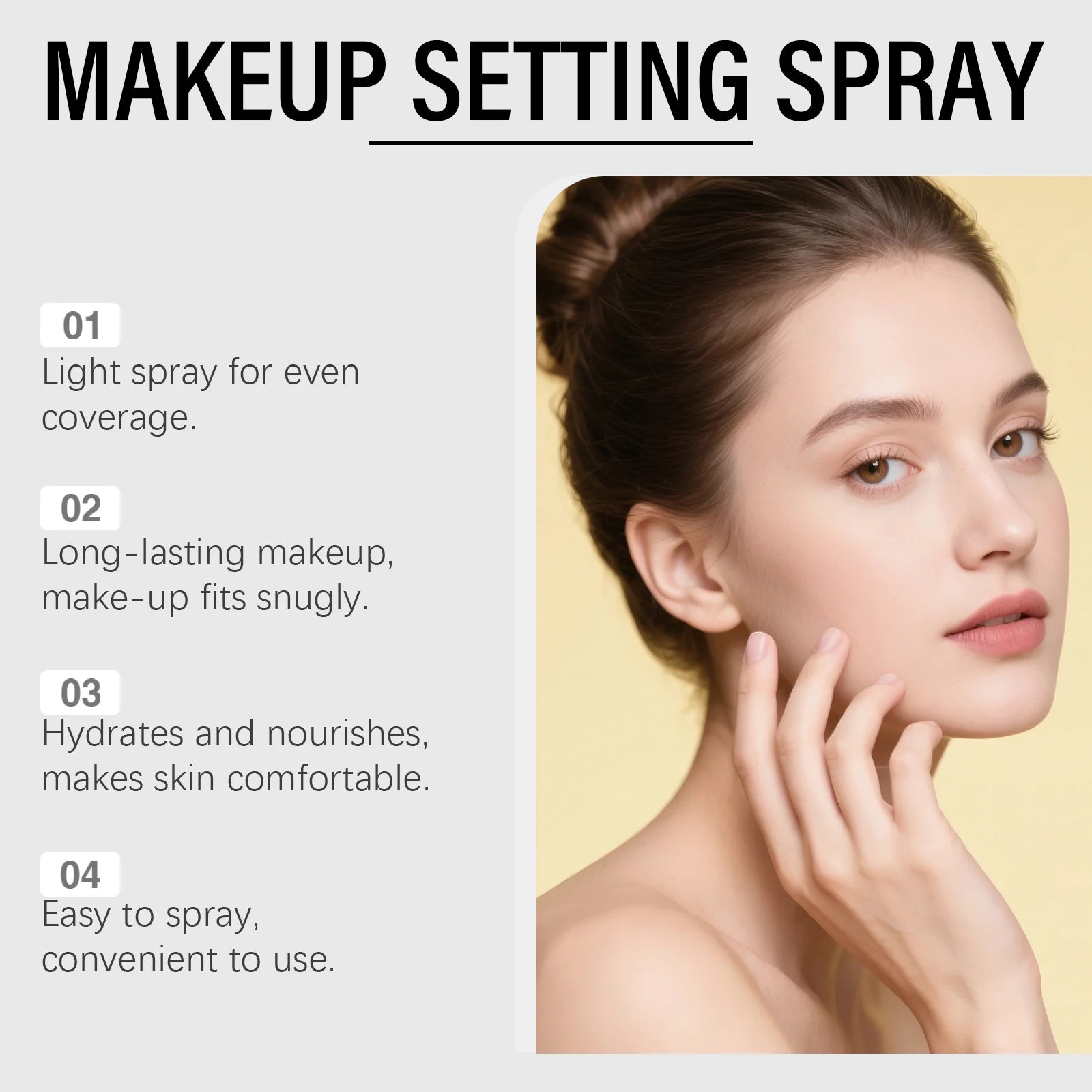 Zephoco Setting Spray for Makeup Waterproof Long Lasting Antioxidant Sweatproof Oil Control Deep Hydration Makeup Fixing Spray