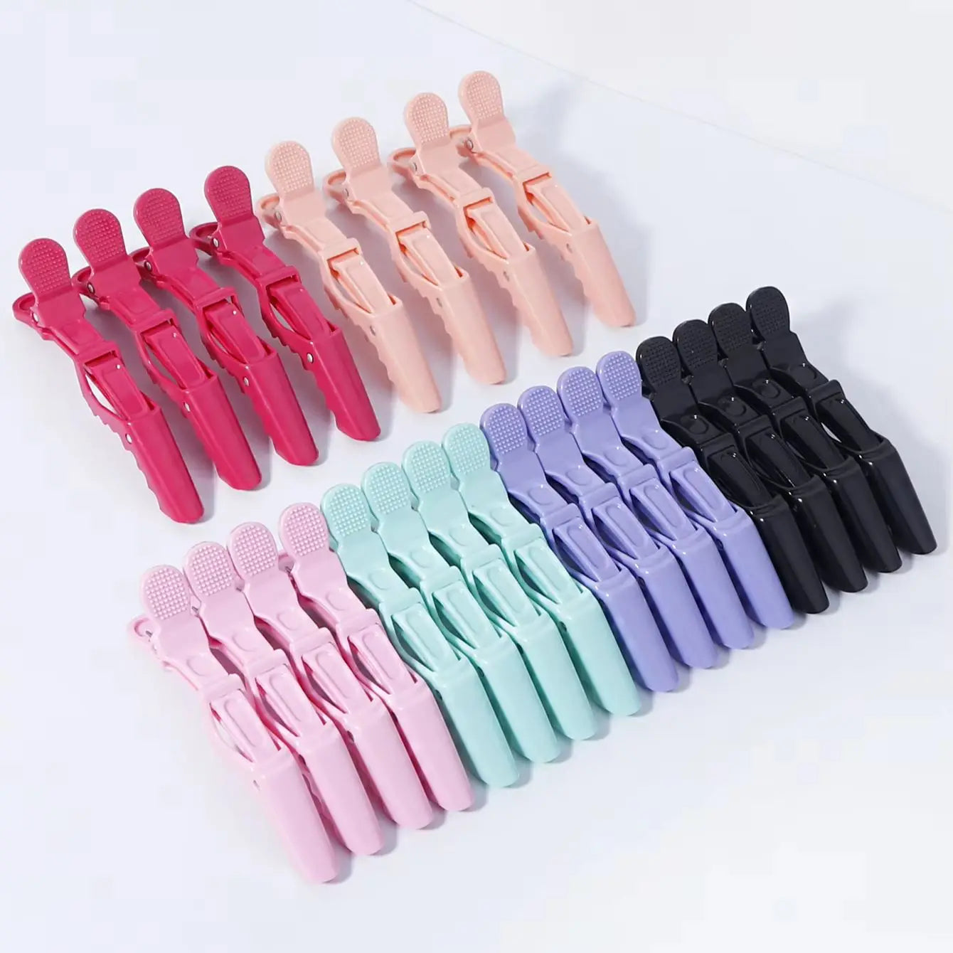 4pcs/set Crocodile Clips Non Slip Hairdressing Styling Sectioning Clips Salon Barber Supplies For Hair Accessories