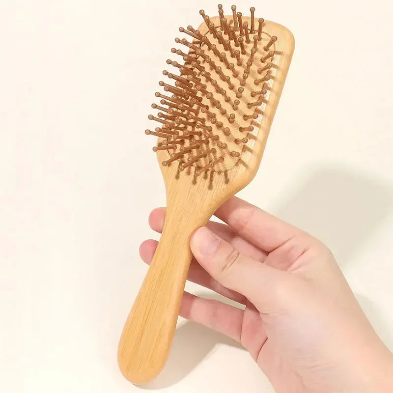 Premium Wooden Bamboo Scalp Massage Comb Hair Brush Improve Hair Growth Wood hairbrush Prevent Hair Loss Comb Bamboo Comb Teeth