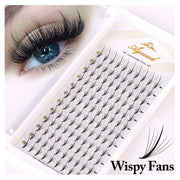 AGUUD Wispy Premade Fans Lash Extension 3D 5D 7D 9D Pointy Base Russian Volume Lash Extension Promade Spike Fans Cluster Eyelash