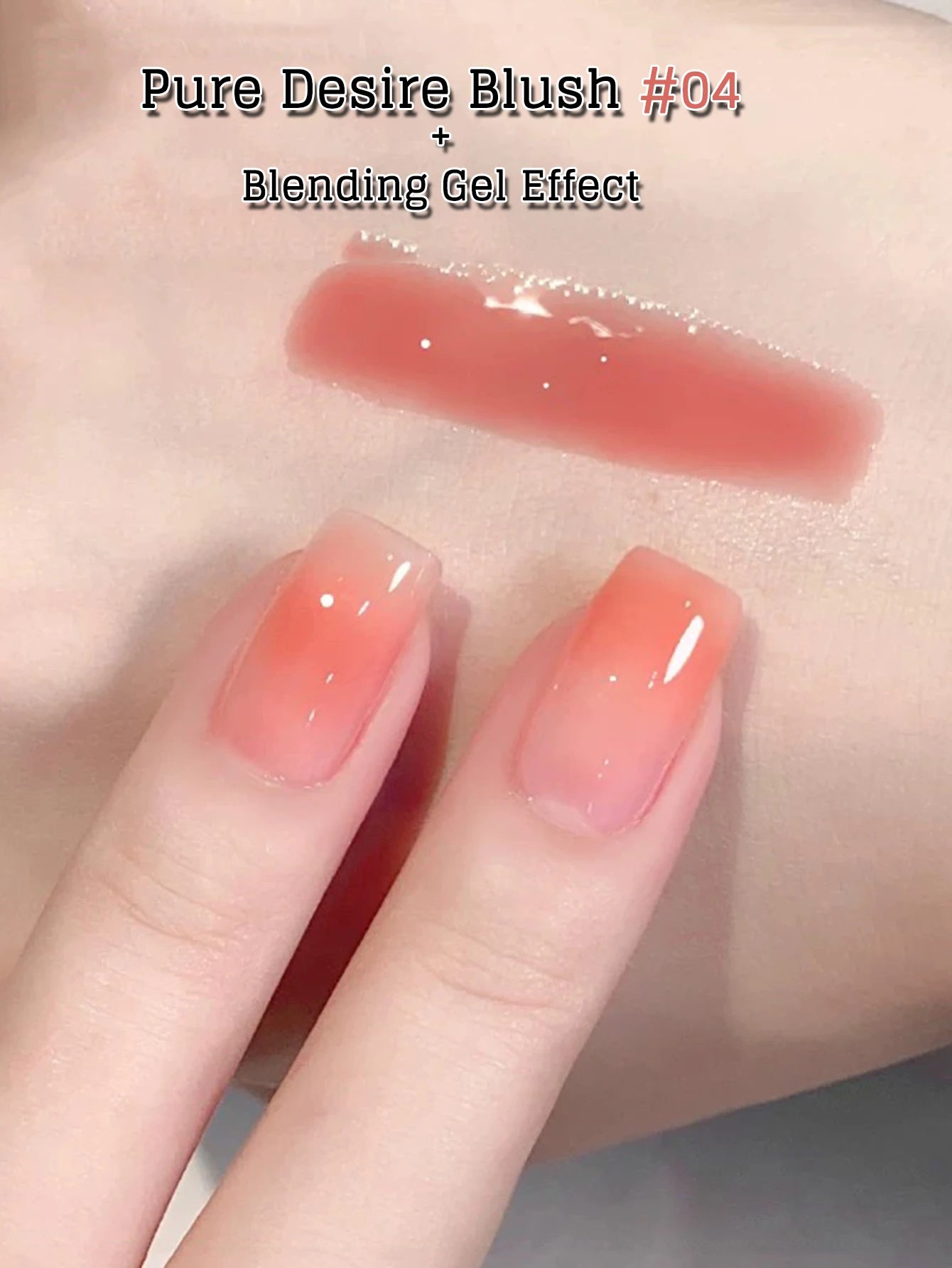 MN 2026 New 1-8PCS Fall Nails Popular Pure Desire Blush Jelly Gel Nail Polish Pink Nails Red Nails Ice-Clear Nude Nail Polish