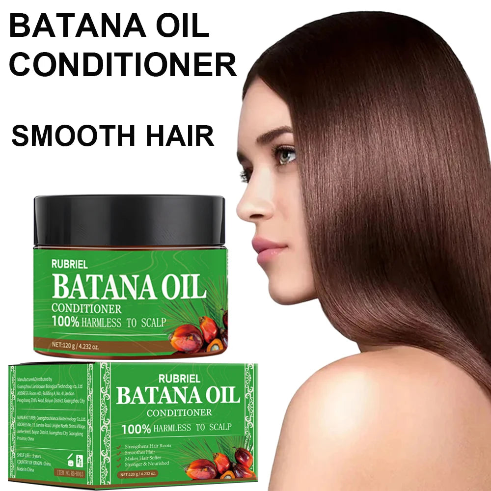 120g Batana Oil Shampoo & Conditioner Set Strengthens Hair Roots Repairs damaged Hair Deeply Nourishment Smooth Hair Conditioner