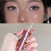 Halloween Glitter Eyeshadow Liquid - Glossy glitter long-lasting singlecolor tiny sparkling shimmer eyeshadow for festive makeup