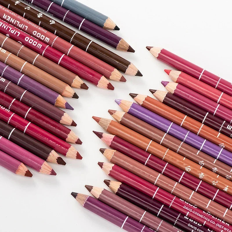 28Color Antifouling Lip Liner Professional Lipstick Pen Precise Waterproof Lip Outline Pencil Lip Makeup Lasting Eyeliner Creamy