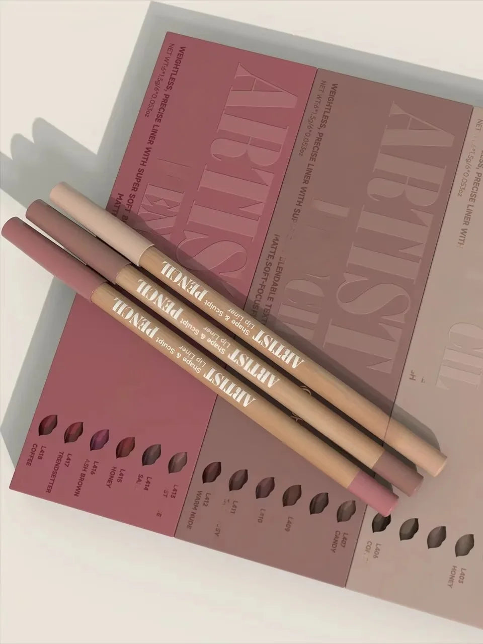 18 Color Face Secret Artist Shape Sculpt Lip Liner Pencil  Weightless Precise Liner with Super Soft Blendable Texture Matte Soft