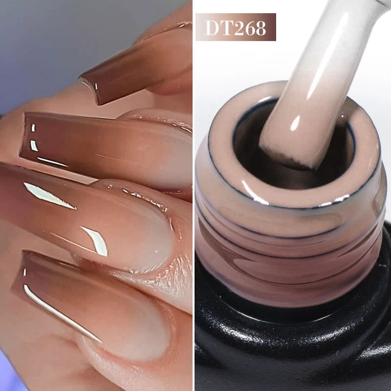MEET ACROSS 7ml 36Colors Glitter Thermal Gel Nail Polish 3 Colors Changing Soak Off Gel Winter Semi Permanant Nail Art Varnish