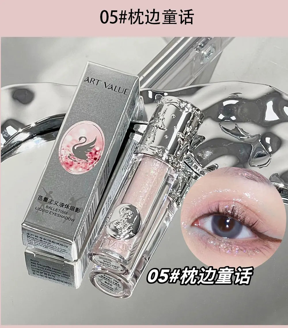 Liquid Glitter Eyeshadow Long Lasting Quick-Drying Gel-Based Eyeshadow For Creating High-Impact Multi-Dimensional Eye Looks