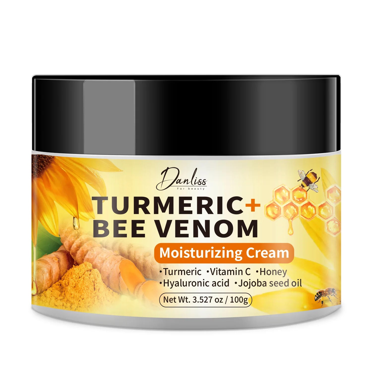 Turmeric bee Venom Moisturizing and Anti-Cracking Hand and Foot Cream deeply nourishes and repairs the skin 100g