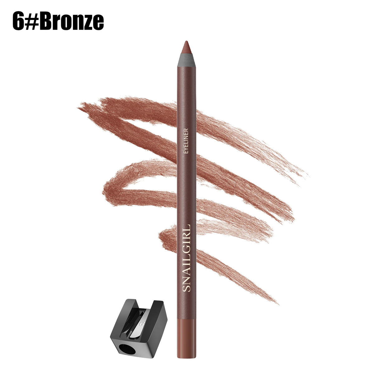 Waterproof Black Brown Eyeliner Gel Pencil Ultra-fine Matte Smooth Quick Dry Non-Smudge Easy Wear Eyeliner Pen Makeup for Eyes
