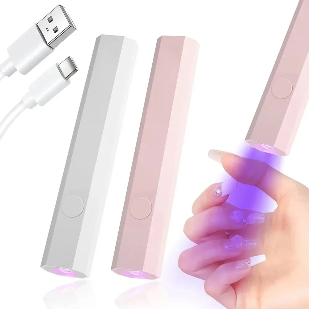 Handheld Monogram Lamp UV LED Nail Light For Curing All Gel Polish USB Rechargeable Quick Dry Manicure Machine Nail Art