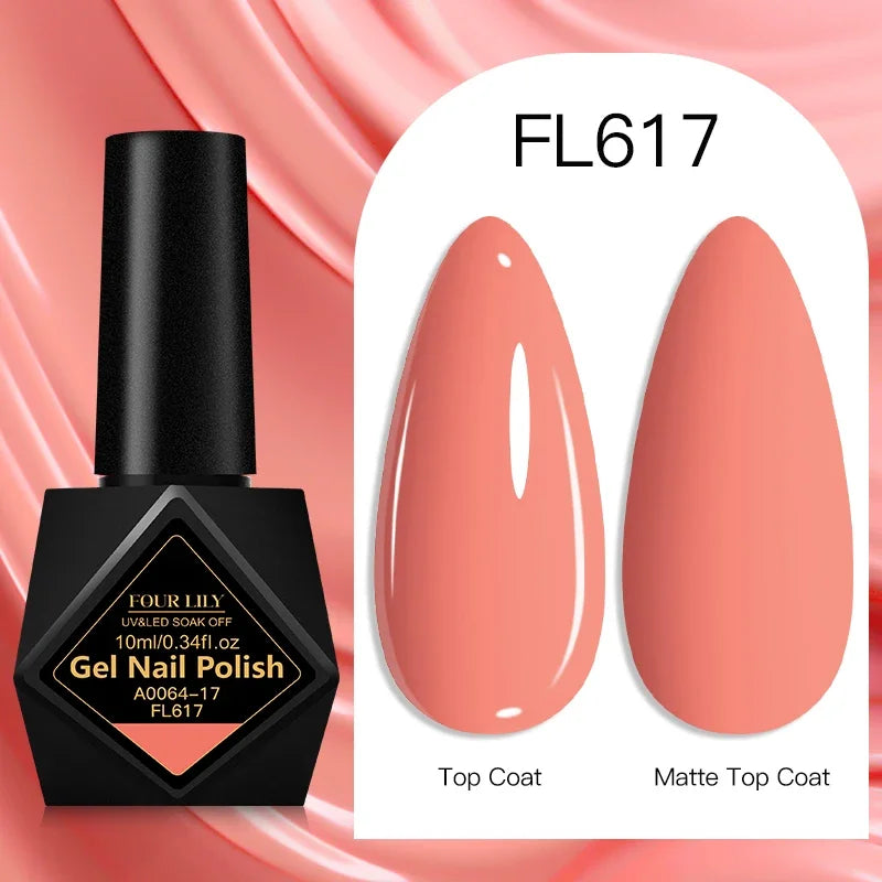 10ml Gel Nail Polish 162 Colors Nail Supplies Vernis Semi Permanent Nail Art Manicure Soak Off LED UV Gel Nail Varnishes Summer