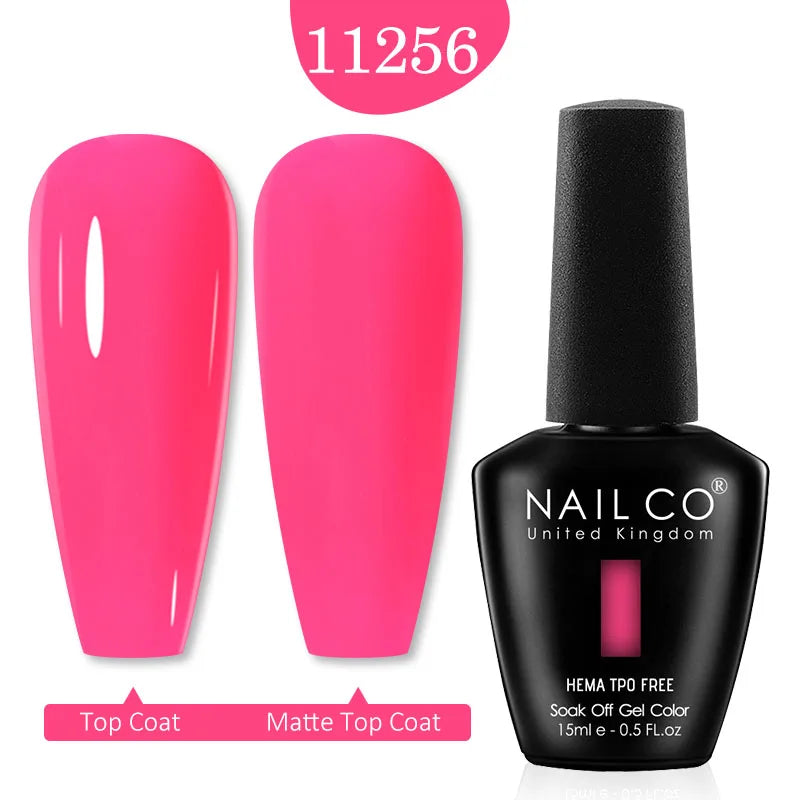 NailCO Pink Colors HEMA FREE Gel Nail Polish Nail Art Vernis Semi Permanent UV Lamp Gel Manicure for Nails Supplies Gel Polish