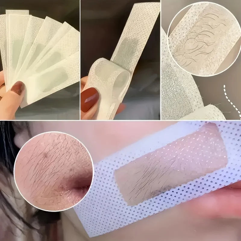 20 stick Professional Hair Removal Wax Strips for Summer Depilation Double Sided Cold Wax Paper for Leg Body Face Useful