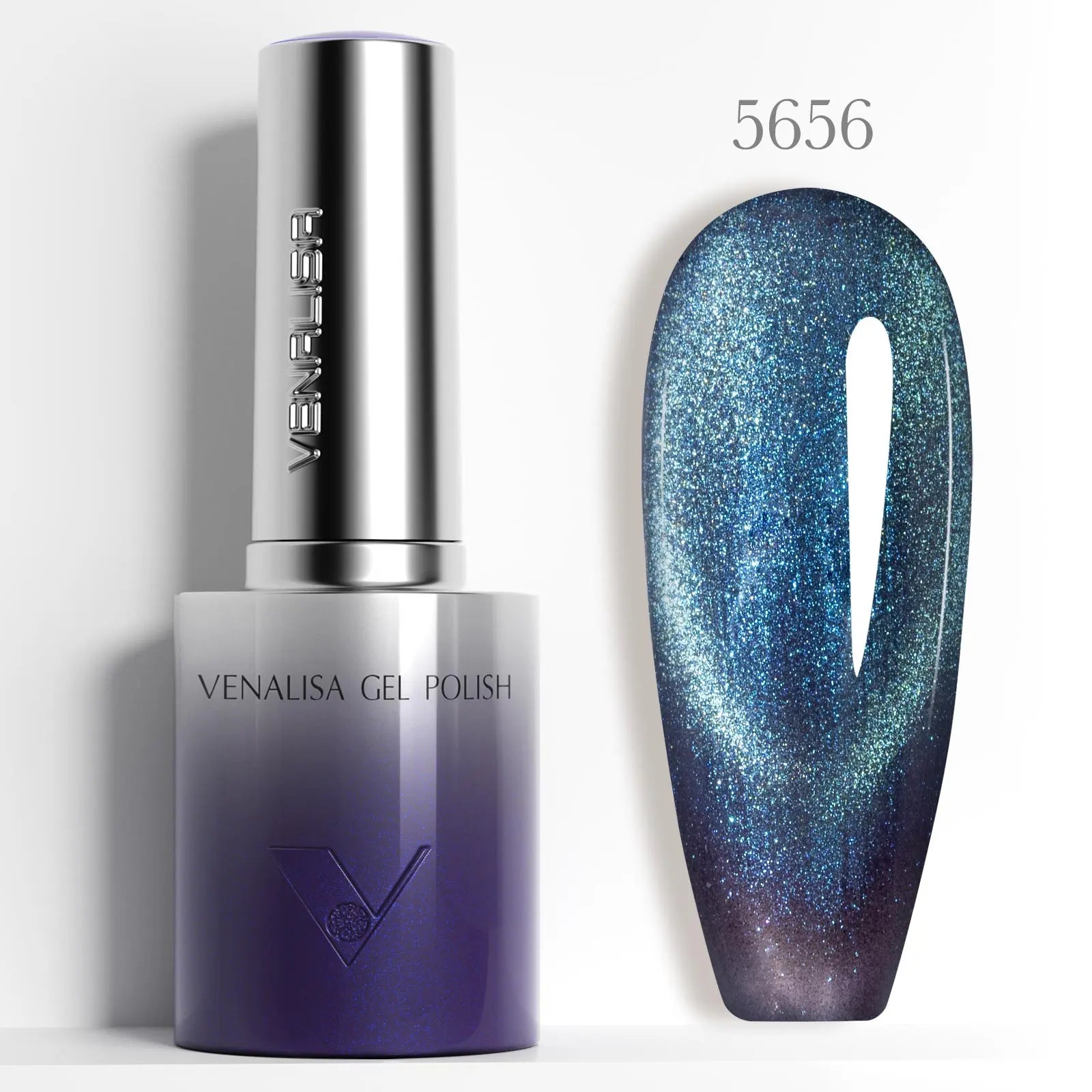 VENALISA 10ml Cat Eye Gel Nail Polish Ultra Sparkle Glitter Gel HEMA FREE TPO FREE Semi Permanent UV LED Soak Off Nail Manicure