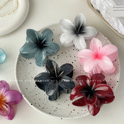 Hawaiian Gradient Hair Clips Flower Hair Claws Big Size Fashion Head wear Hairpin for Women Girls Crab Barrette Hair Accessories