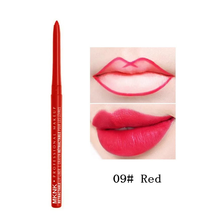 Auto Rotating Eyeliner Gel Pencil &Lip Liner,Easy to Color High Pigment Eye Makeup Pen,Waterproof Long Smudge Resistant Cosmetic