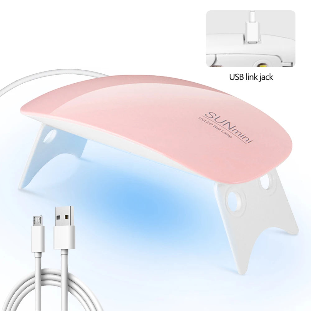 LINMANDA LED Nail Lamps for Gel Mini UV Light for Nails Portable LED Nail Lamp Nail Dryer Gel Lamp for Women and Girls Manicure