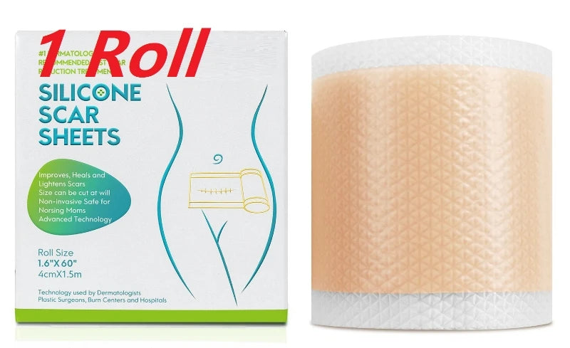 4cmx150cm Silicone Scar Sheets Removal Strips Silicone Gel Scar Strip For Acne Keloid Surgery Burn Treatment Scar Patch Hot Sale