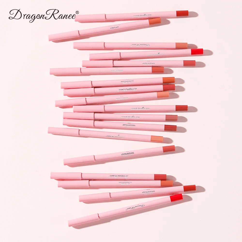 Waterproof Matte Lip Liner in Bean Paste Color, Lip Plumping Lipstick Pen, Non-Fading Lip Liner, Waterproof and Sweat-Proof Long-Lasting Matte Lip Liner, One-Second Plump Lip Lipstick Pen
