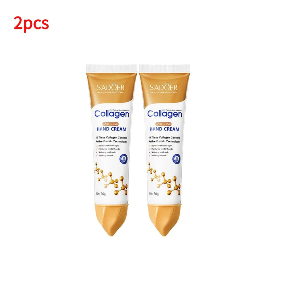 Collagen Hand Cream Skin Soften Nourish Moisturizing Korean Skin Care Cracked Repair Hand Skin Care Products