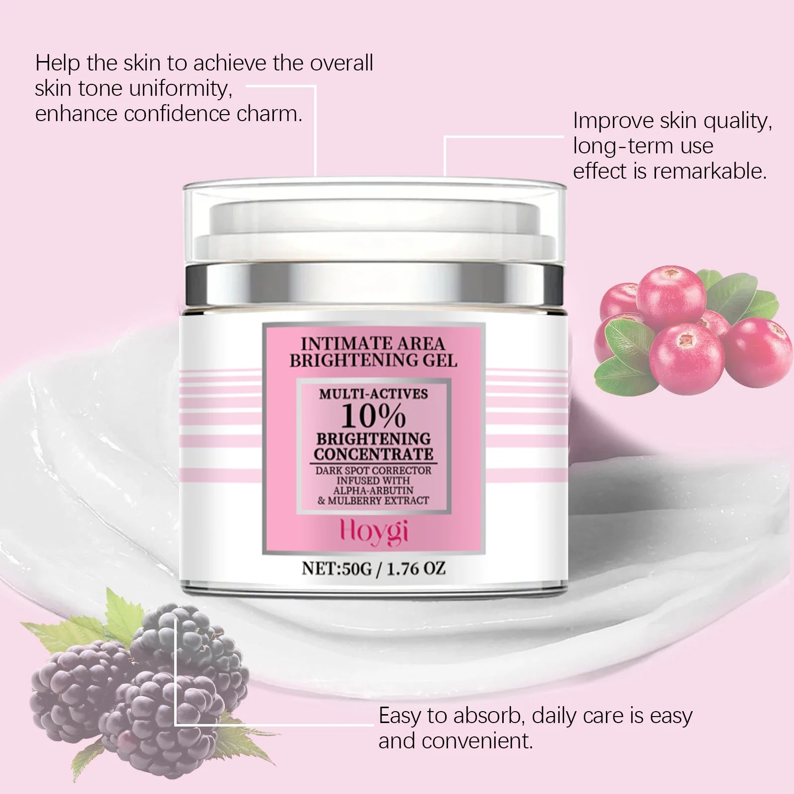 HOYGI Body Whitening Bleach Cream Brightening Underarm Elbow Knees Joint Removal Intimate Parts Dark Spots Melanin Body Lotion