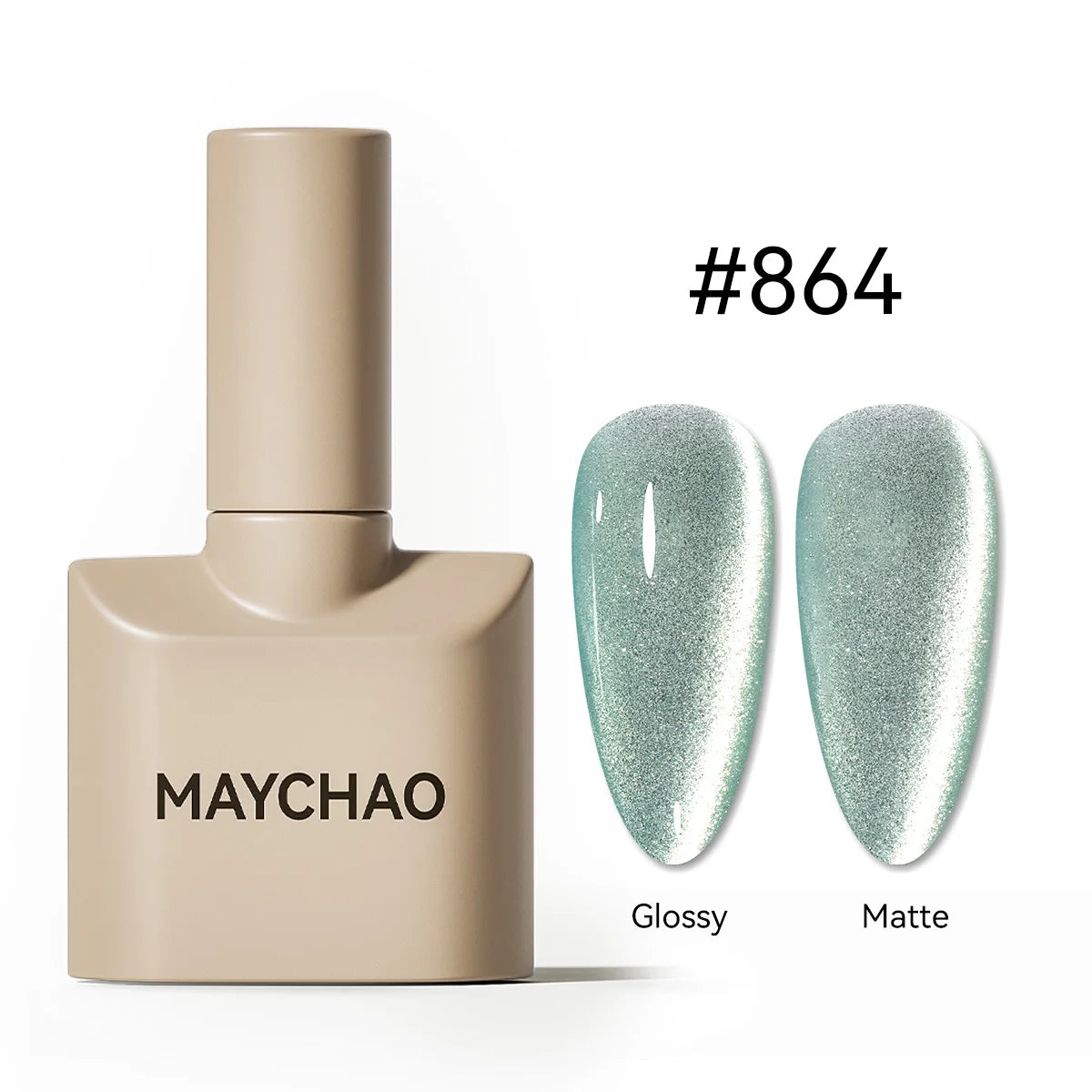 MAYCHAO 5 In 1 Cat Eye Gel Polish Magnetic Cat Nail Gel One-step Gel Polish Nail Art Varnish Multi-use Nail Polish UV LED Gel
