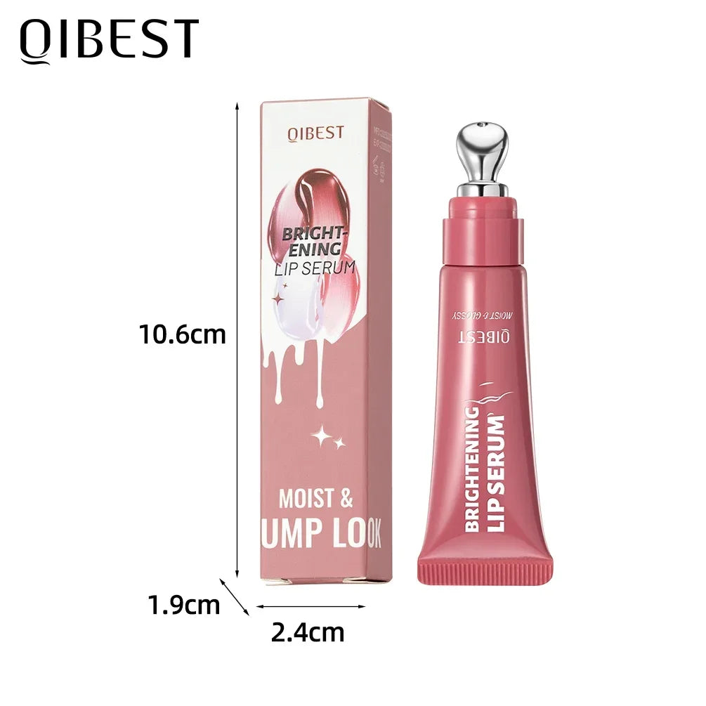 QIBEST 4 Colors Mirror Pearl Fine Shimmering Hydrating Pipe Lip Gloss Moisturizing Crystal Gloss Lip Glaze Layering Lip Makeup
