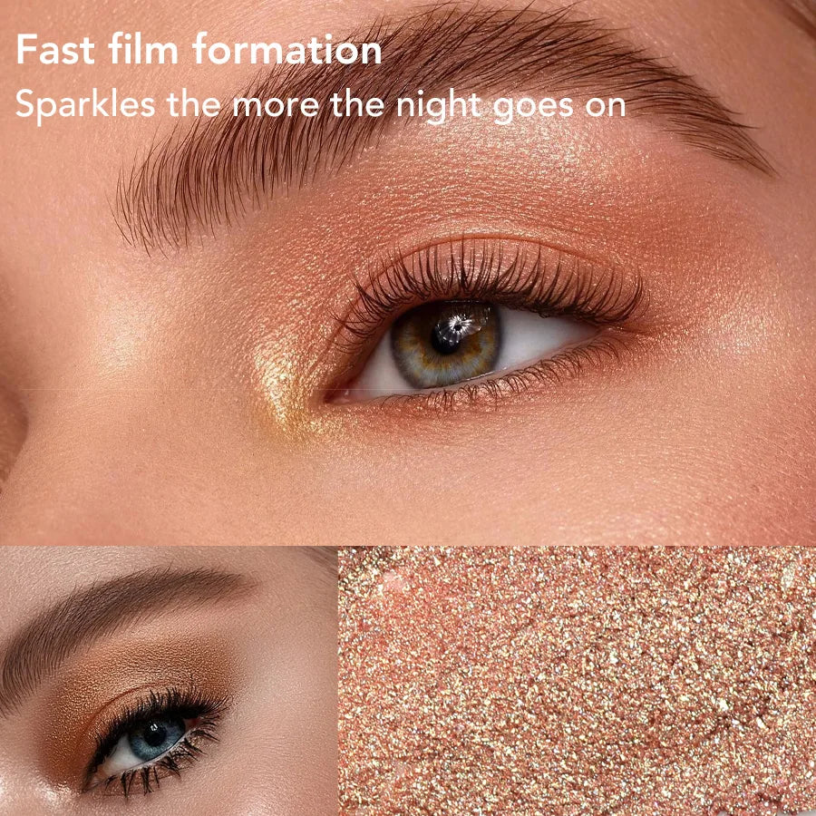 Shimmering Eyeshadow Stick With A Jelly Like Texture Fine Glitter And Highlighting Effect Waterproof And Long Lasting