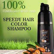 400ML Cover Grey Hair Morocco Argan Oil Care Fast Magic Black Hair Shampoo Dye Repair Damaged Improve Split Hair Rough Hair Care