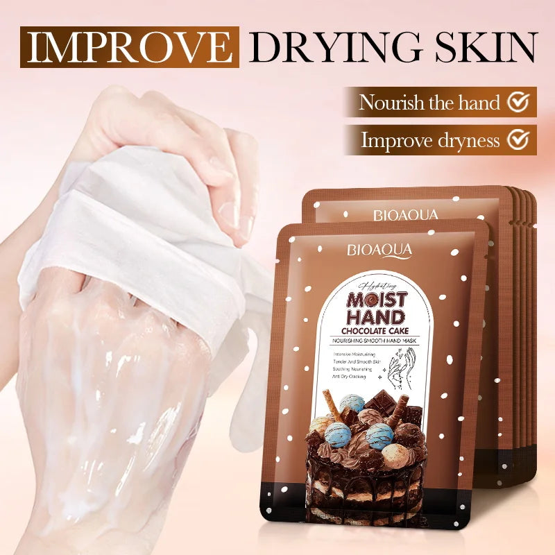 5 Pairs BIOAQUA Hand Mask Moisturizing Whitening Anit-aging Anti Wrinkles Exfoliating Hand Gloves Hands Exfoliator Skin Care