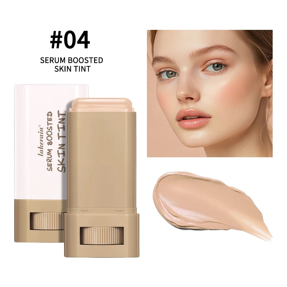 Lakerain Solid Tinted Moisturizing SerumB, Weightless, Breathable, Second-Skin Feel, Beauty Balm Serum Boosted Skin Tint Makeup
