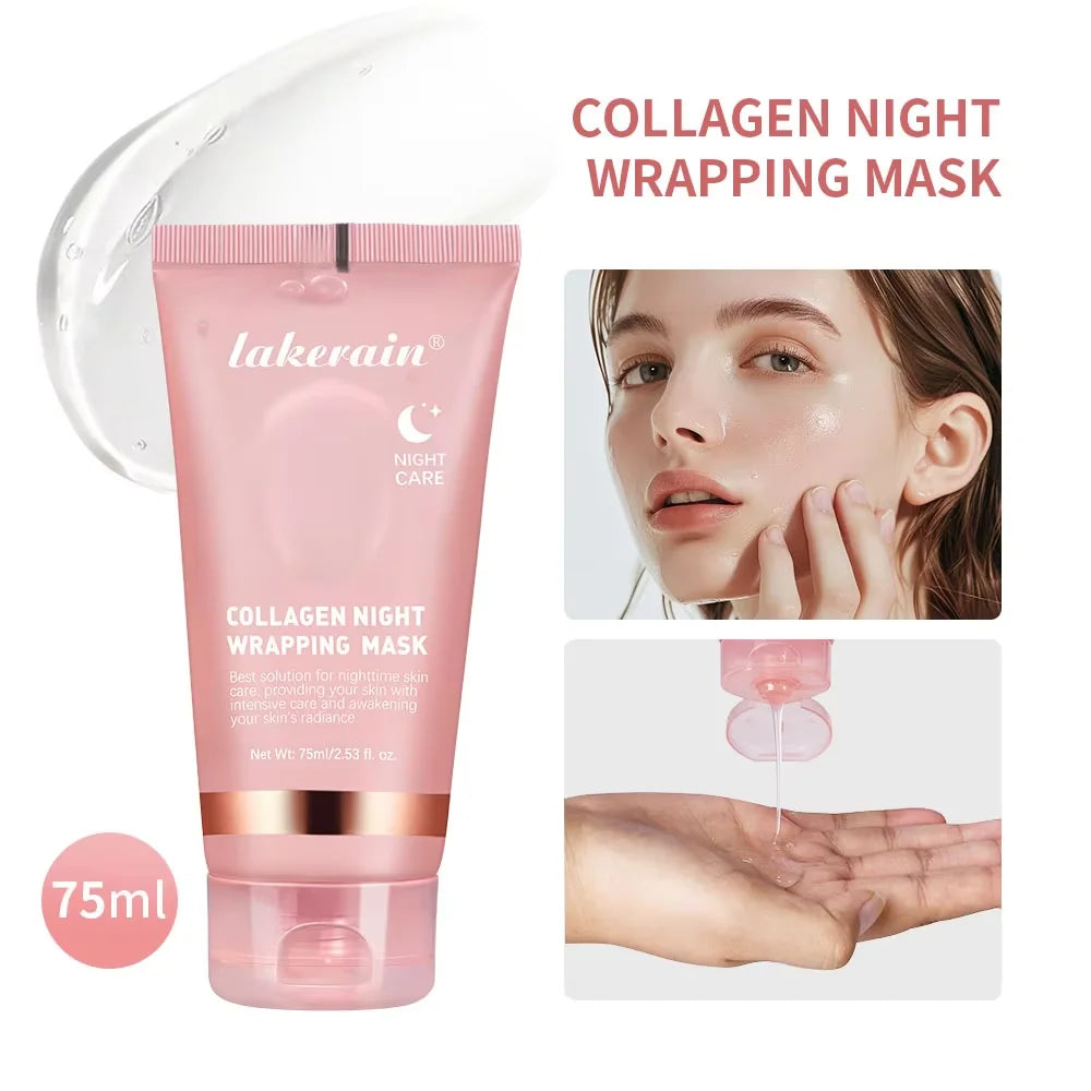 60g Deep Collagen Mask Peel Off Mask Face Anti Wrinkle Lifting Skin Care Masks Bio Pack Night Wrapping Woman Overnight Skin
