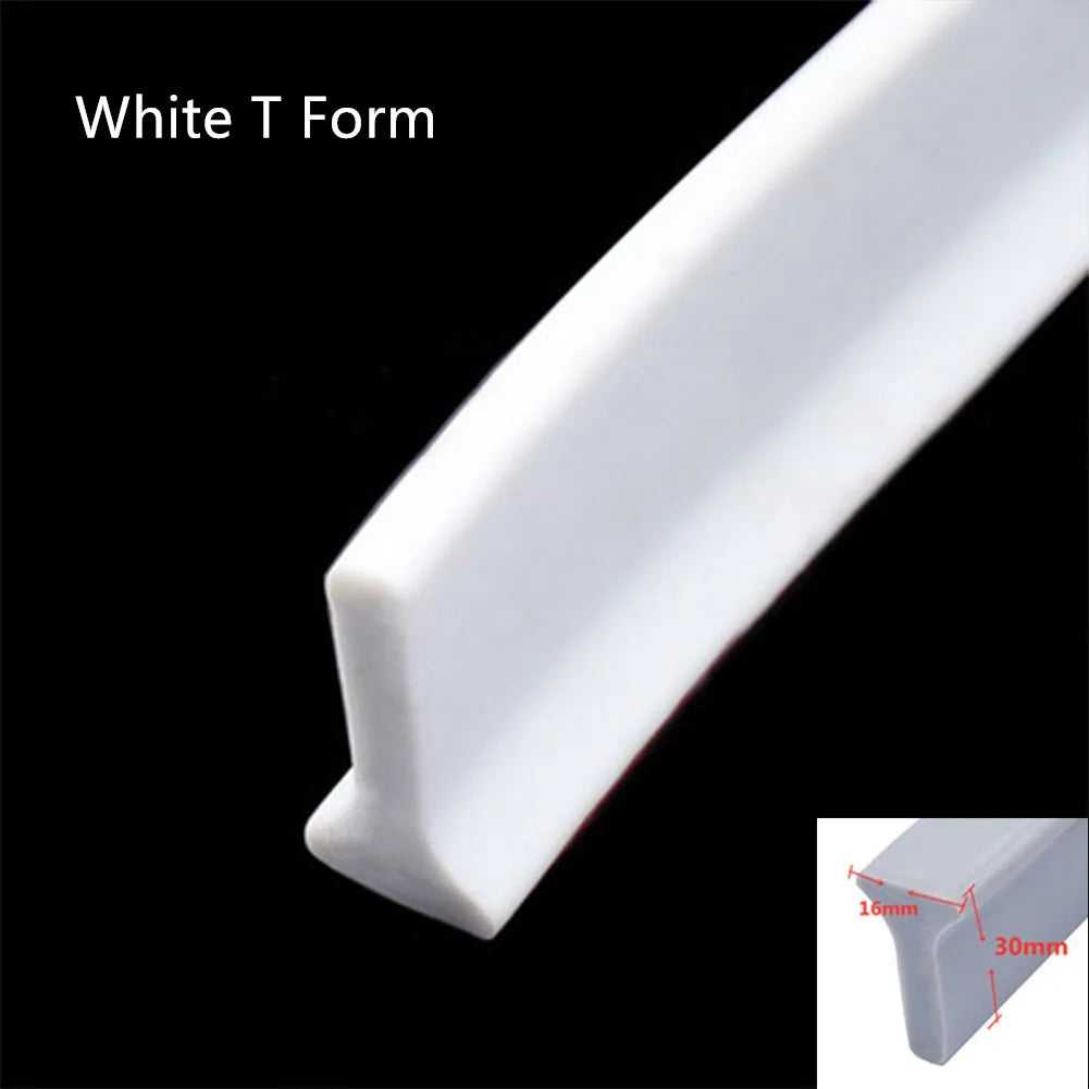 1-3M Water Shower Dam Bathroom Water Stopper Silicone Retaining Strip Flood Barrier Dry And Wet Separation Blocker