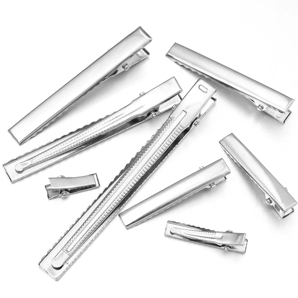 20-50pcs Metal Hair Clips Alligator Clips Hairpins Barrettes For DIY Jewelry Ornament Girls Women Hair Styling Tools Accessories