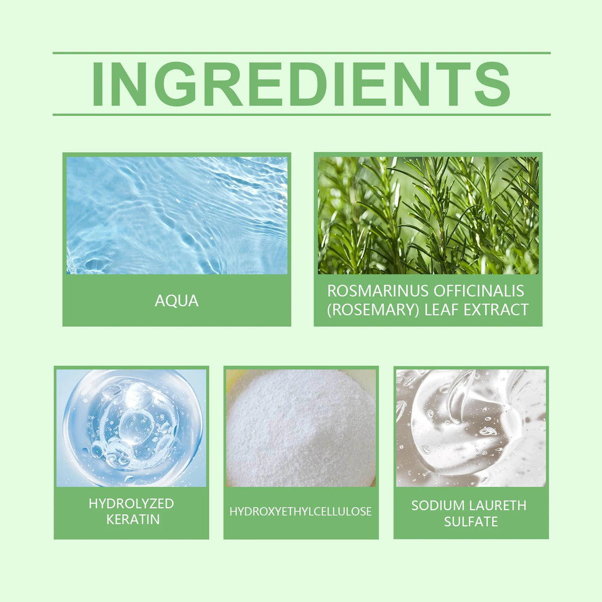 Rosemary Shampoo Soothing Scalp Anti Dandruff Refreshing Fluffy Repair Split Ends Plant Oil Control Nourishment Hair Shampoo