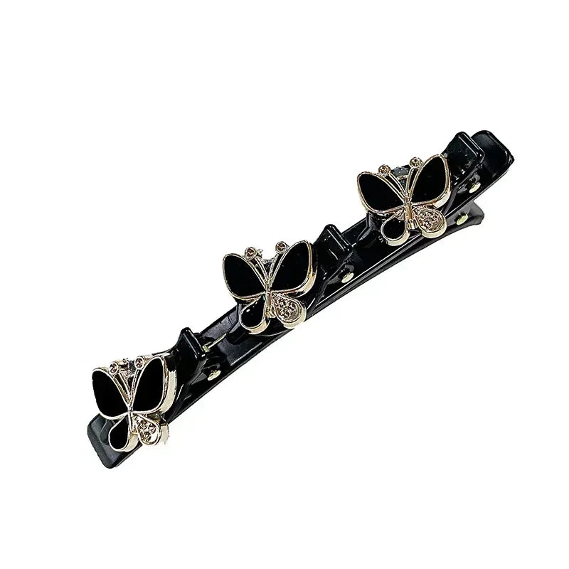 Double Layer Braided Hairpin Broken Hair Fixed Clip Women Girls Korean Fashion Hairpin Headband Hairpin Lazy Styling Accessories