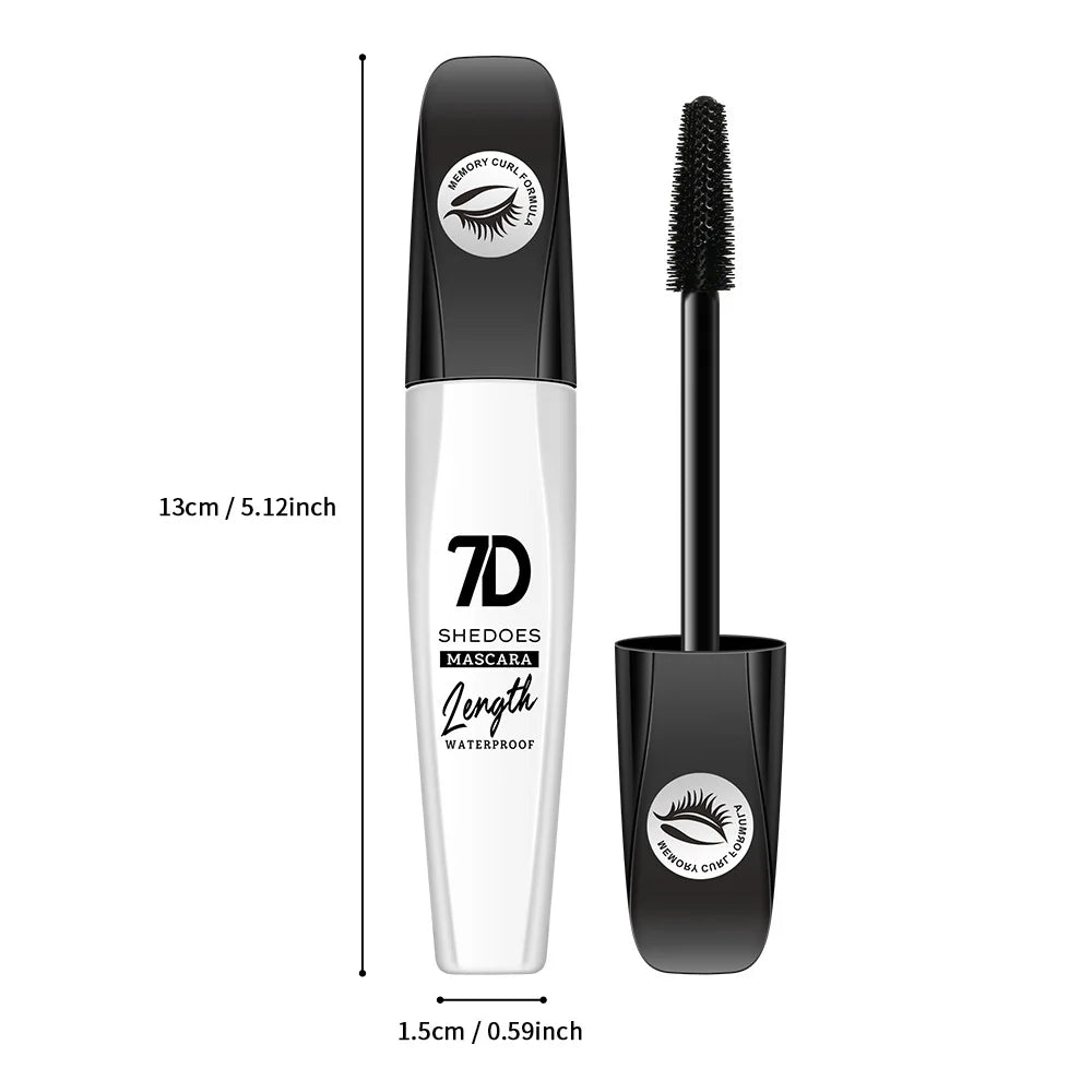 1/2/3PCS 7D Waterproof Mascara Long Lasting Smudge-proof Non-flaking Lengthen Volumizing Lifting Curling Mascara Eyelash Makeup