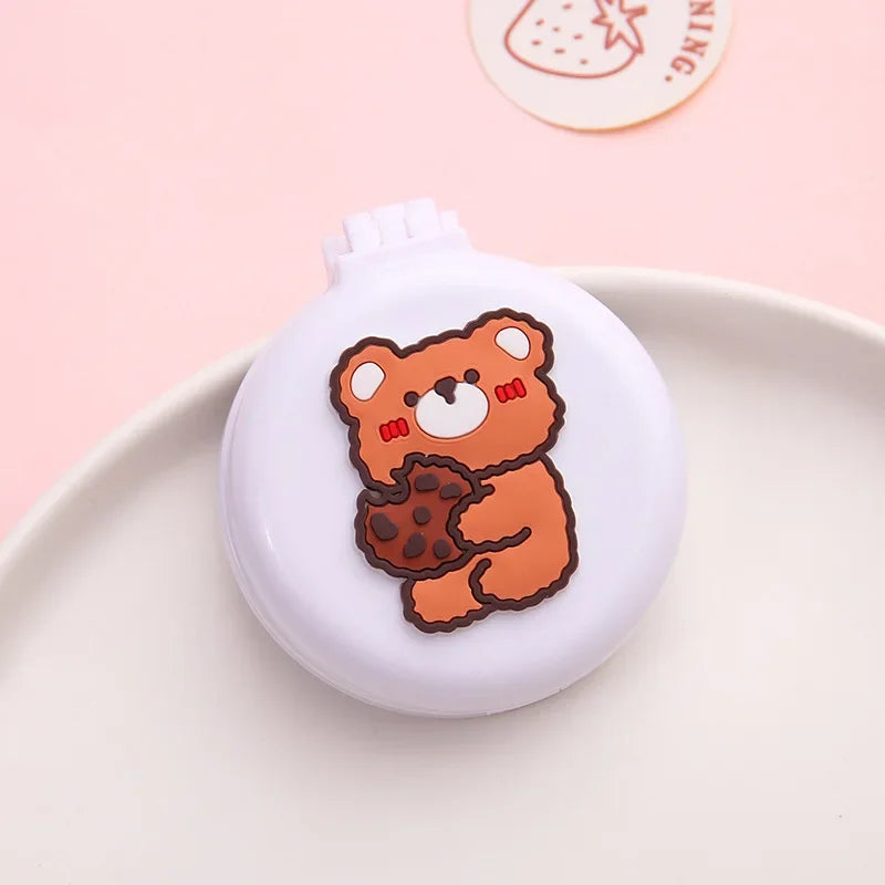 Girls Cute Kawaii Animal Fruit Portable Comb with Mirror Princess Air Cushion Massage Makeup Hair Brush for Baby Kids Stuff