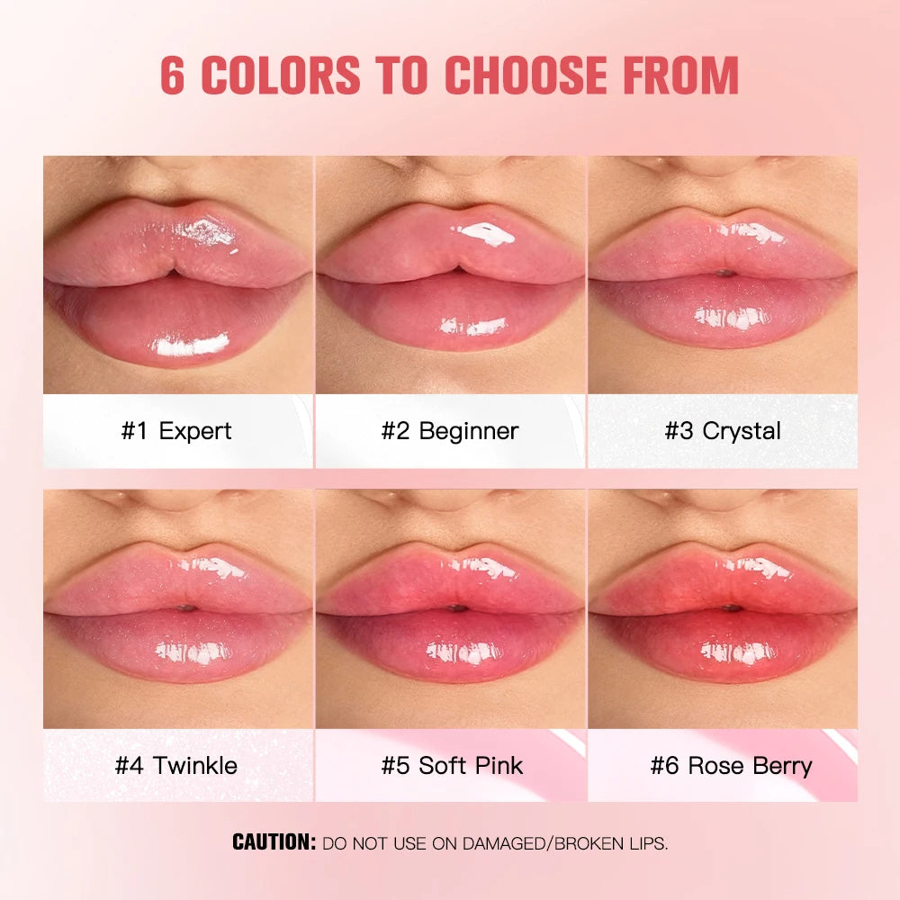 Lip Plumper Nourish Lips Care Moisturizing Transparent Gloss Fragrance Free Plumping Stocking Stuffer Cosmetics