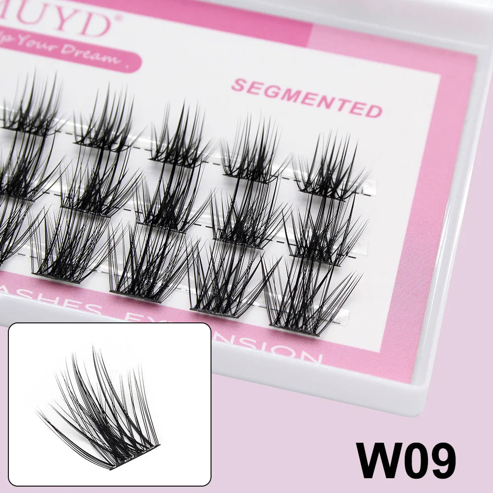 Russian Personal Eyelashes 3D Sexy Fluffy Single Cluster False Eyelashes Are Natural, Soft, And Easy To Operate Makeup Tools