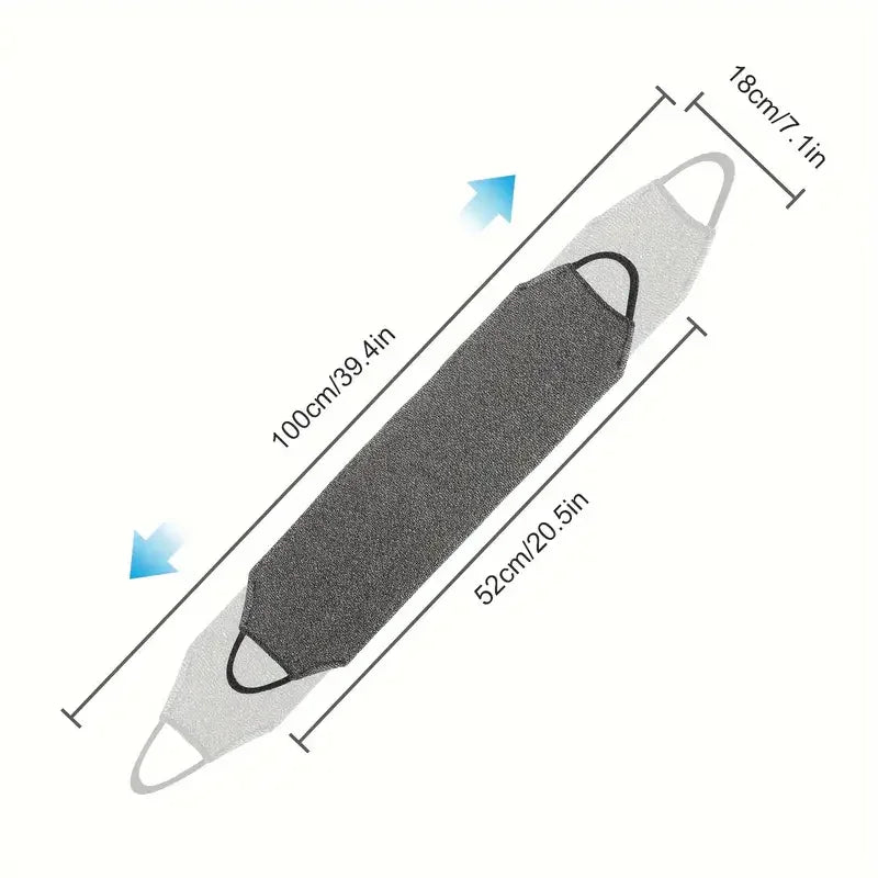 2pcs African Net Bath Body Exfoliating Long Net Double-Sided Shower Body Scrub Back Scrubber Skin Smoother Beauty Skin Bath Wash