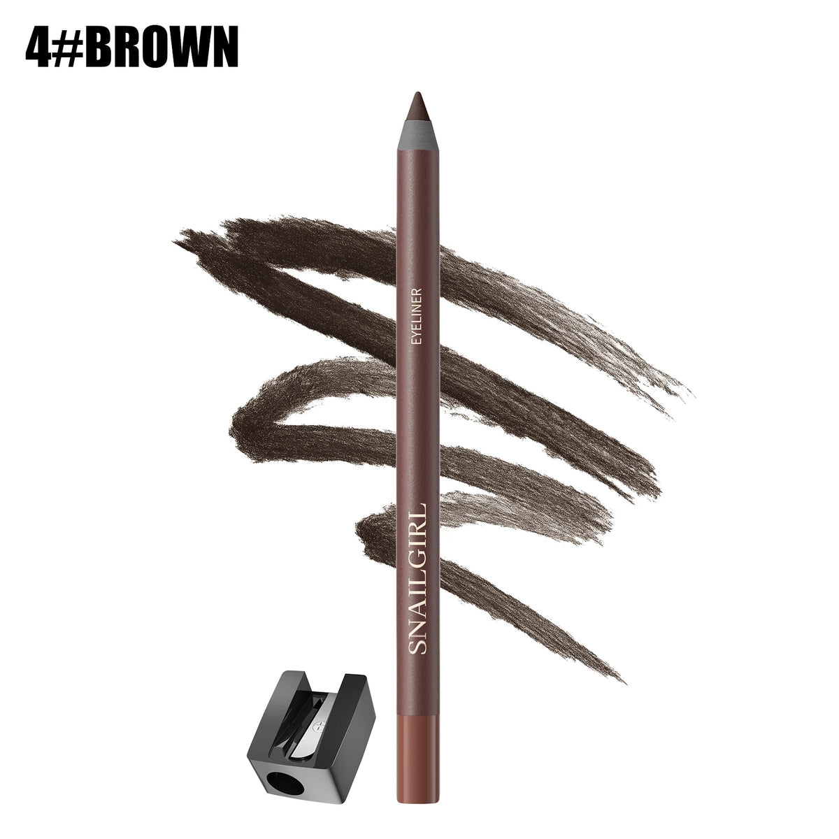 Waterproof Black Brown Eyeliner Gel Pencil Ultra-fine Matte Smooth Quick Dry Non-Smudge Easy Wear Eyeliner Pen Makeup for Eyes