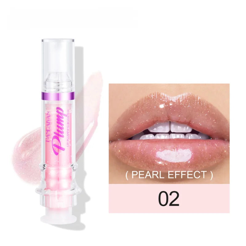 Lip Plumping Booster Lasting Sexy Plumper Glitter Red Nude Lipstick Liquid Waterproof Moisturize Oil Lipgloss Makeup Lip Care