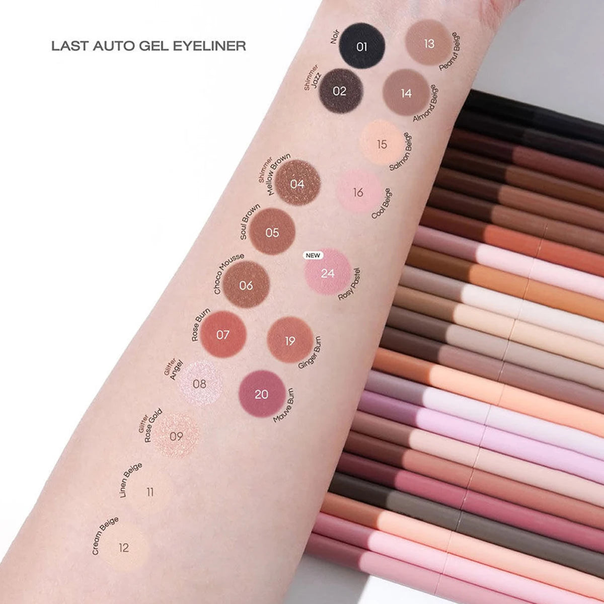 BBIA Last Auto Gel Eyeliner,Precise Line Control & Fade-Resistant,Intense Pigment & All-Day Wear,Korean Cosmetic,Korean Makeup