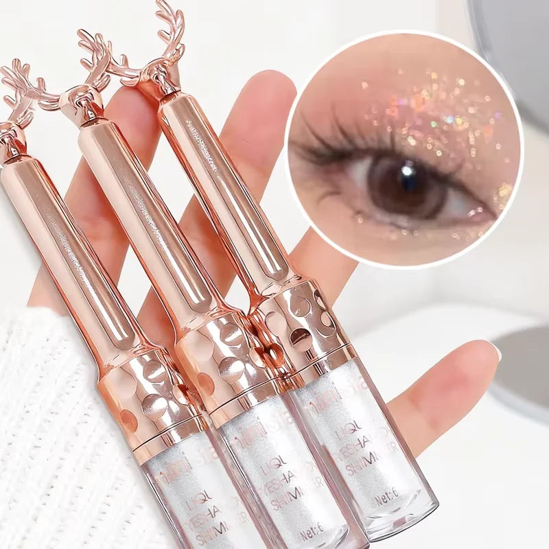 Liquid Eyeshadow High Pigment Waterproof Lasting Not Easy To Fade Pearl Glitter Portable Delicate Women's Eye Makeup