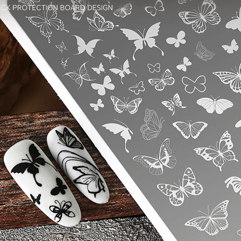 Elegant Grid Nail Stamping Plates 10*15cm Plus Size Plaid Line Stripe Butterfly Flower Design Nail Art Plates DIY Printing Tools