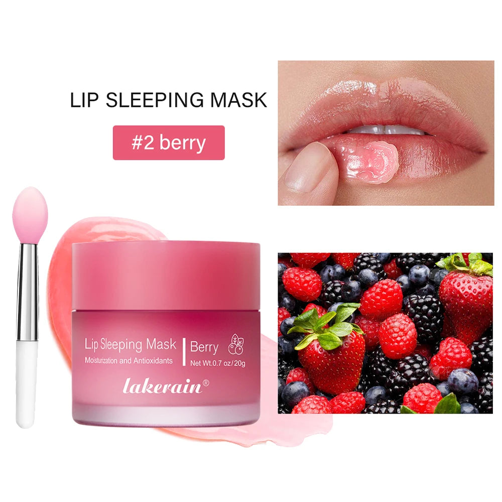 Lip Sleeping Mask Nourishing Overnight Lip Treatment Vitamin C Moisturizer Butter Hydrating Dry Flaky Lips Skin Care